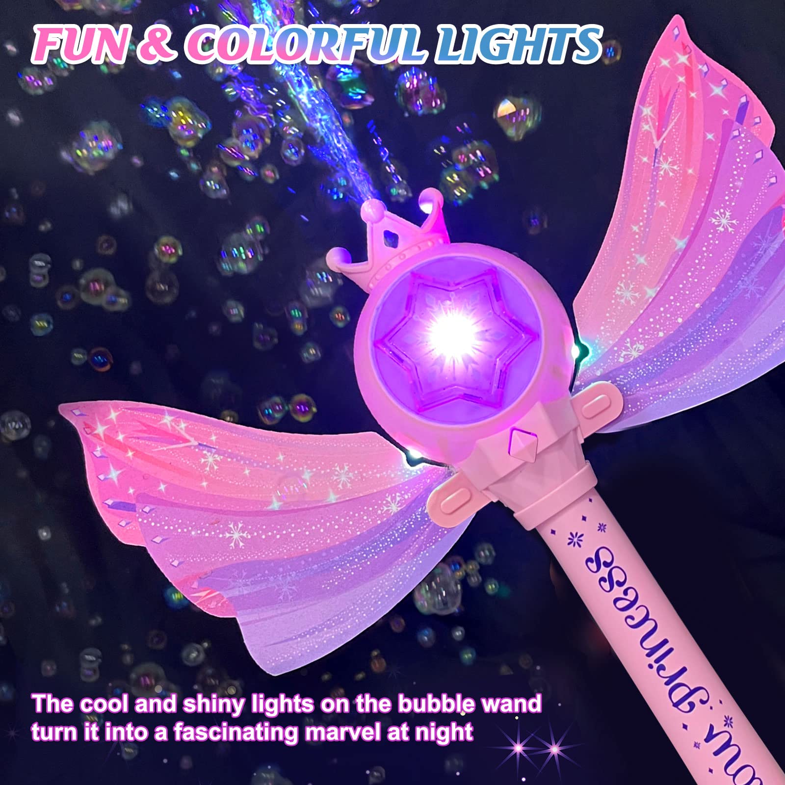 Britik Bubble Wand LED lights bubble feature