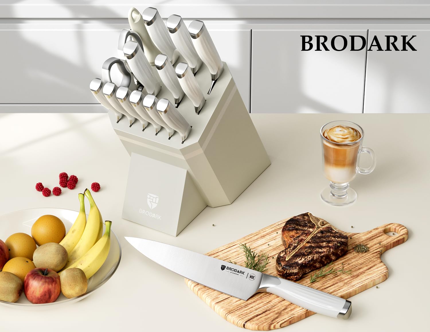 BRODARK kitchen shears included in set