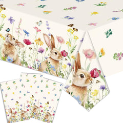 Broeify Easter Bunny 54x108 inch tablecloth 3-piece tablecloth