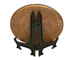 Bronge patina finish on Greek relief terracotta disc