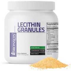 Bronson Lecithin Granules Powder 7500 MG 1 Lbs packaging