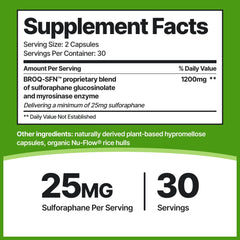 sulforaphane supplement broccoli seed capsules 60 count