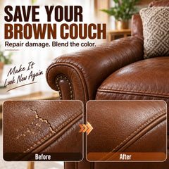 Brown Leather Repair Kit for car seat vinyl surfaces