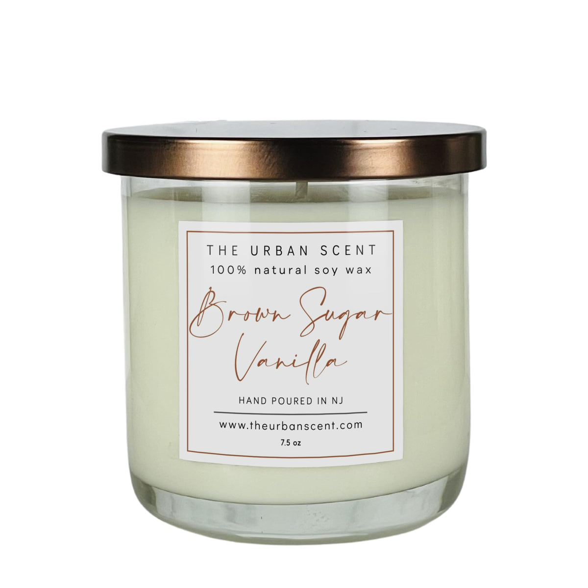 Brown Sugar Vanilla Candle 7.5 oz soy candle made in the USA