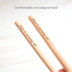 Brown wooden chopsticks 9 inches long
