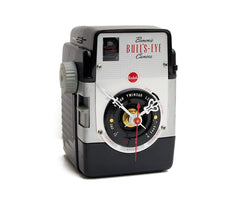 Brownie Bullseye camera repurposed as desk clock