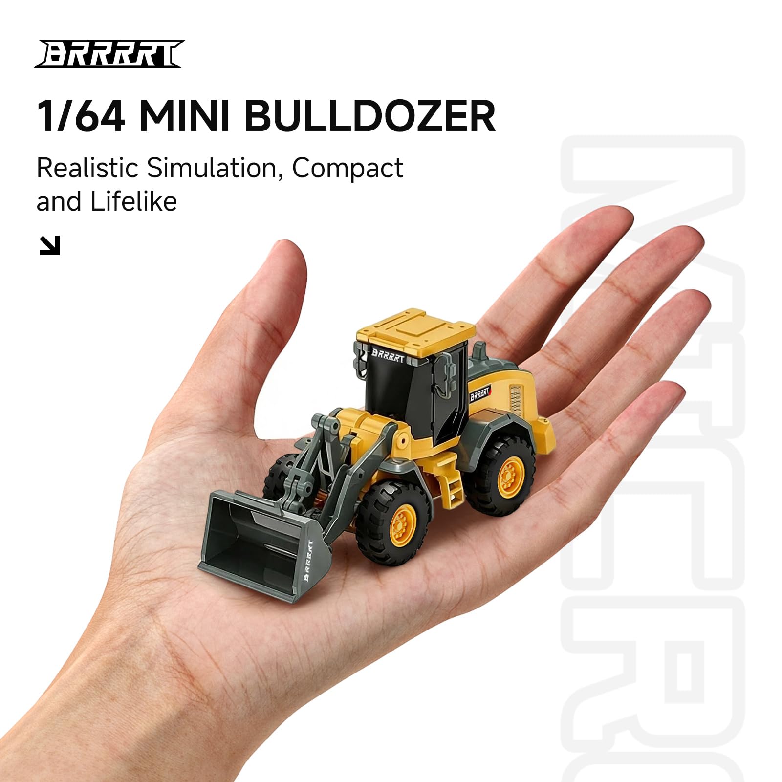 BRRRRT 8-channel remote control bulldozer with bucket