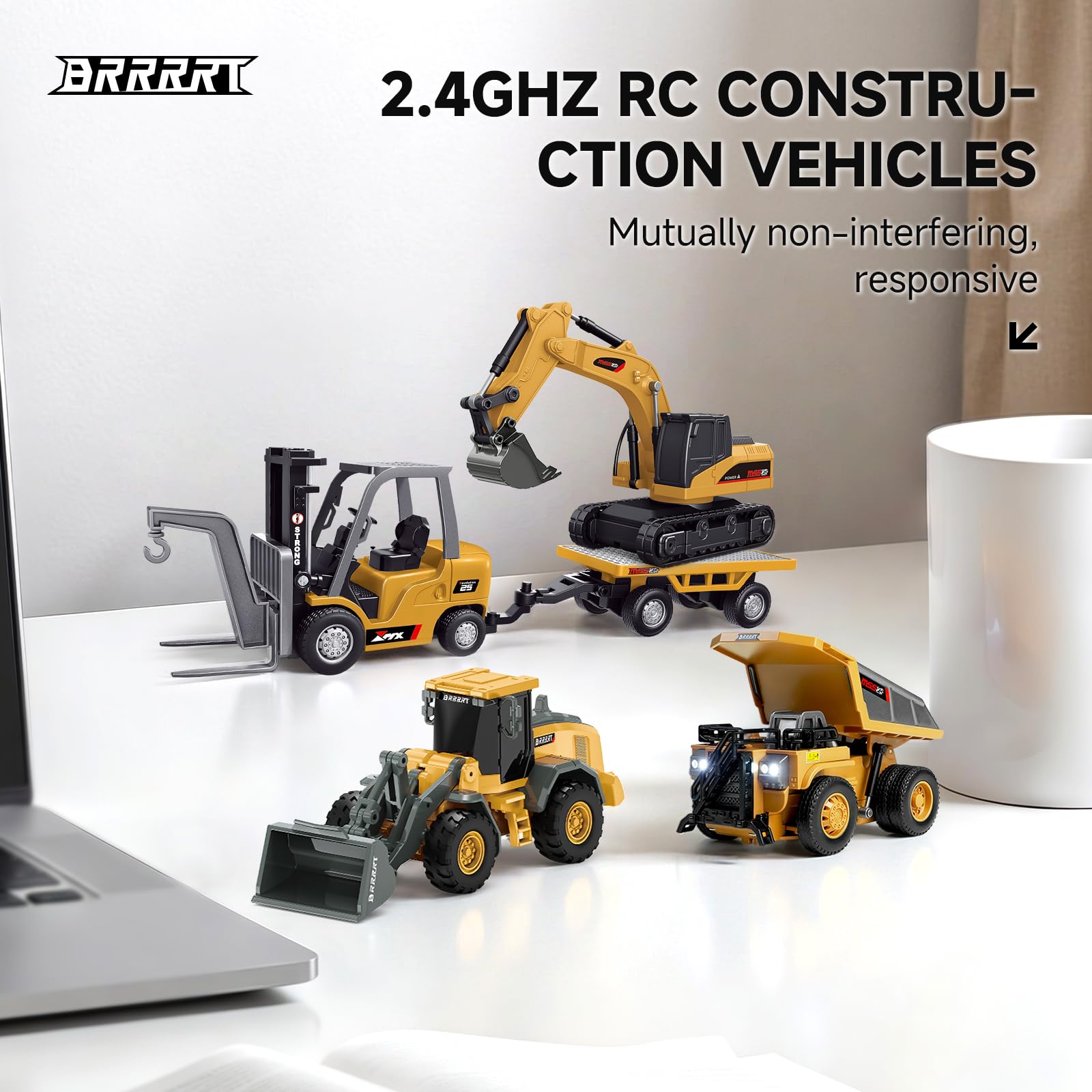 BRRRRT 1/64 RC construction vehicles collection