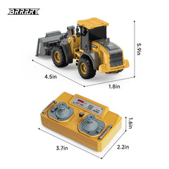 BRRRRT Type-C direct charging RC bulldozer close-up