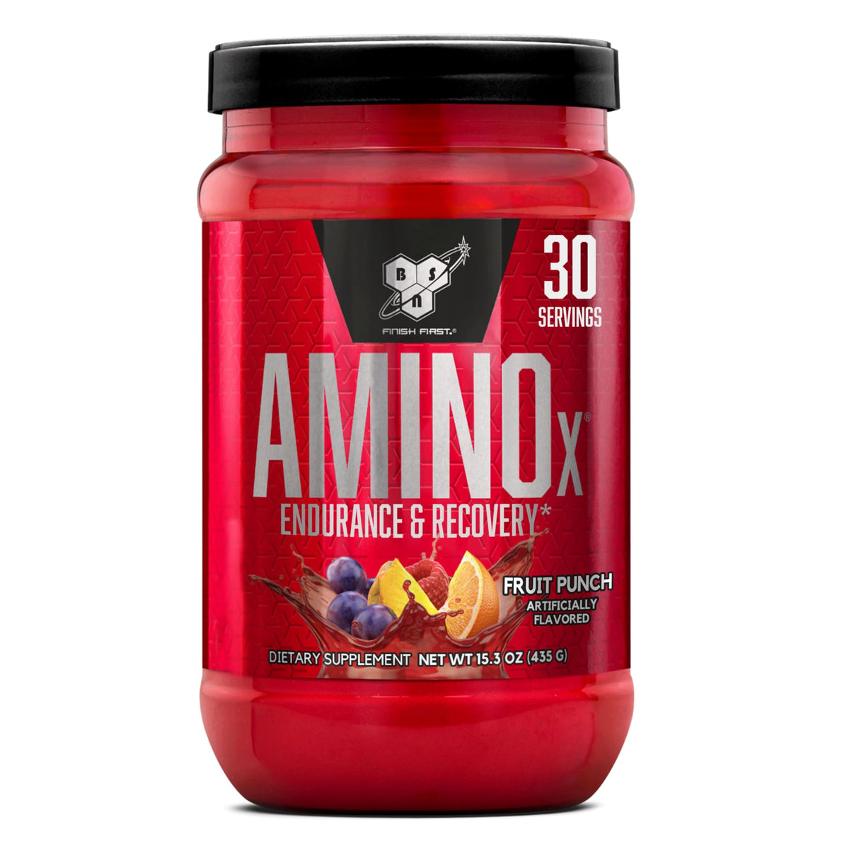 BSN Amino X BCAAs Recovery Powder product label