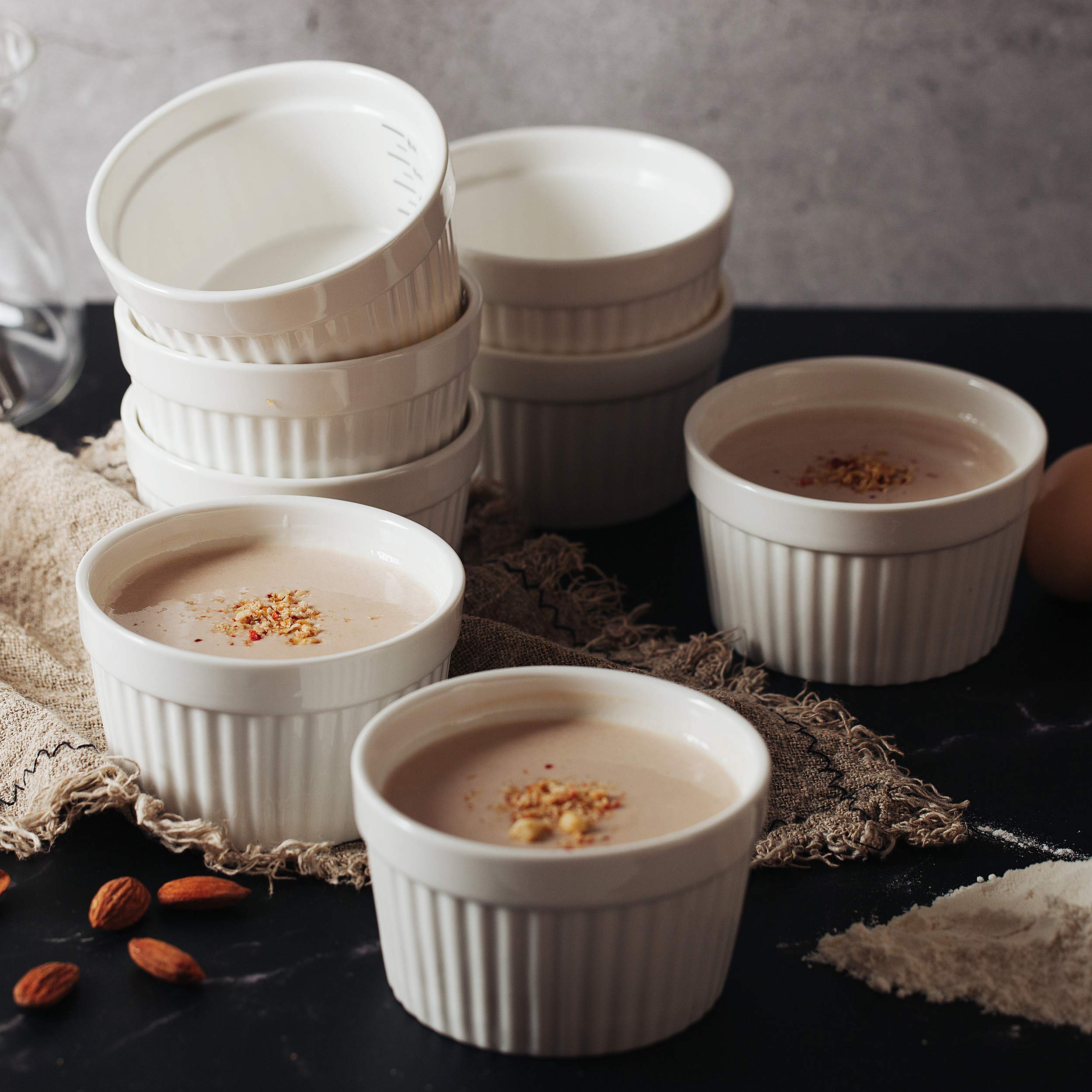 BTaT microwave safe porcelain ramekins