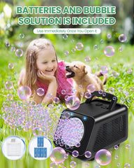 Portable lightweight bubble machine for parties