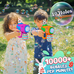 Durable non-toxic ABS bubble guns with rounded edges