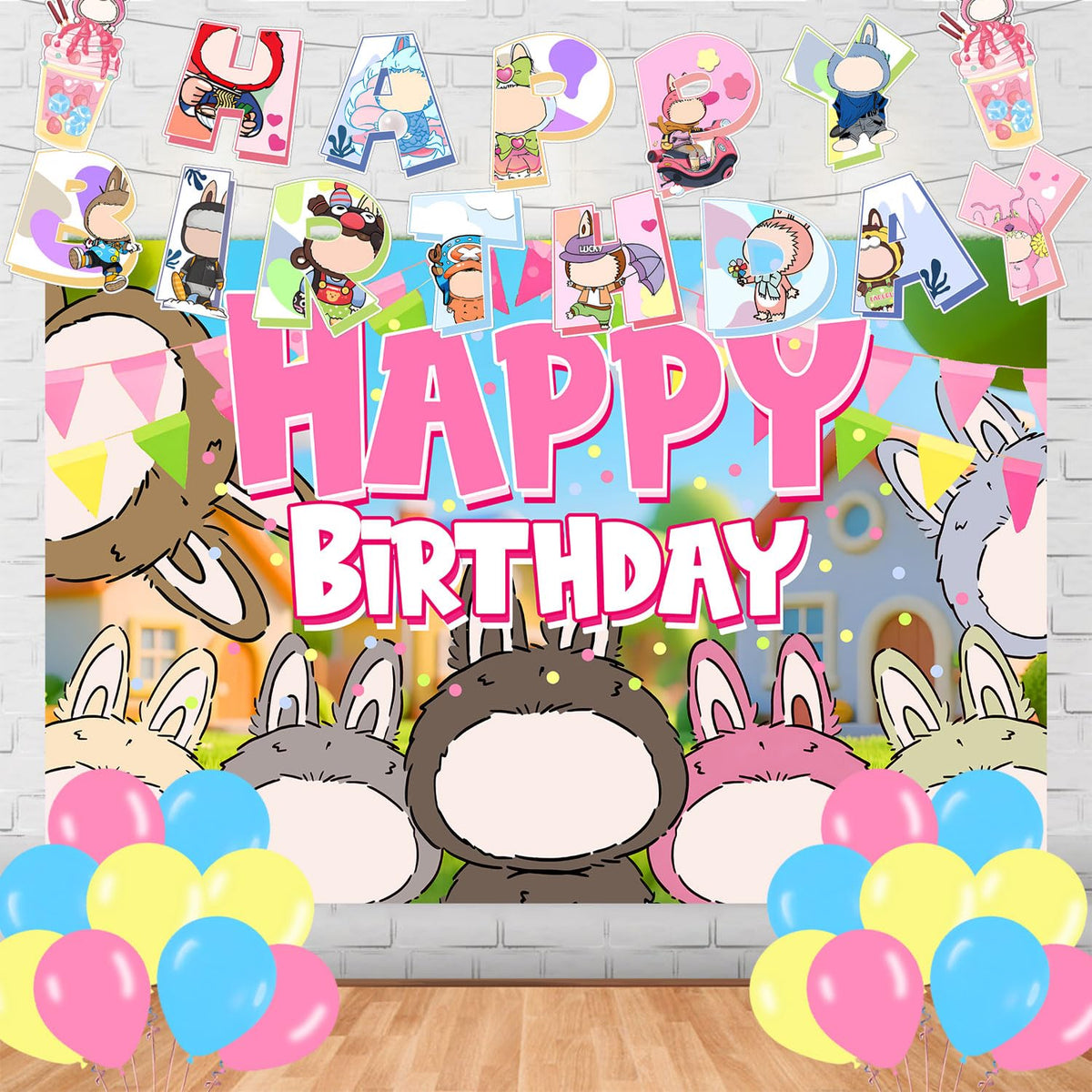 Bubu Monster Birthday Party Decorations banner set