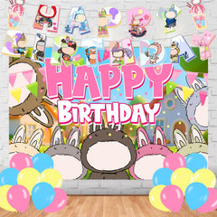 Bubu Monster Birthday Party Decorations banner set