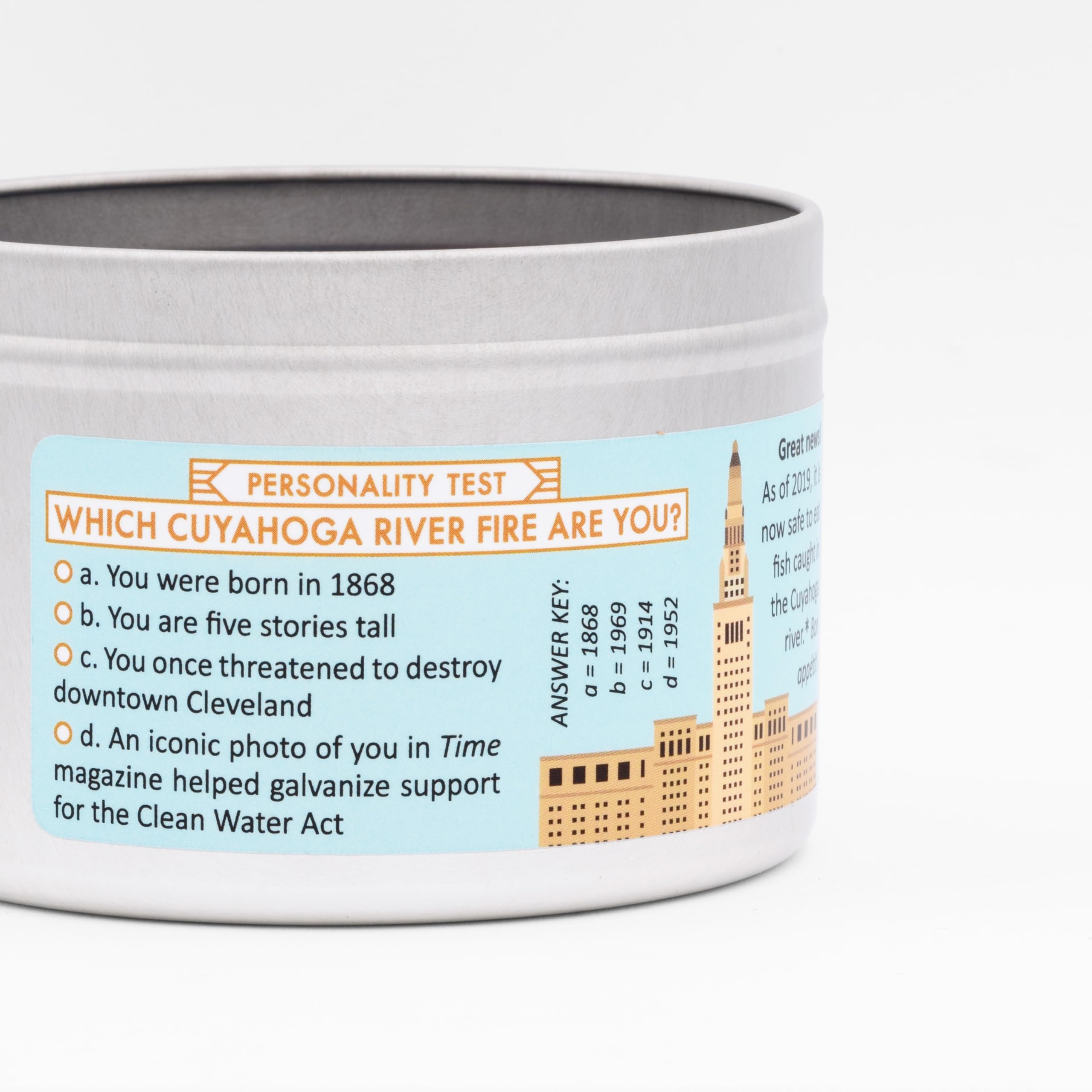Buckeye scent candle Cleveland gift JD and Kate Industries