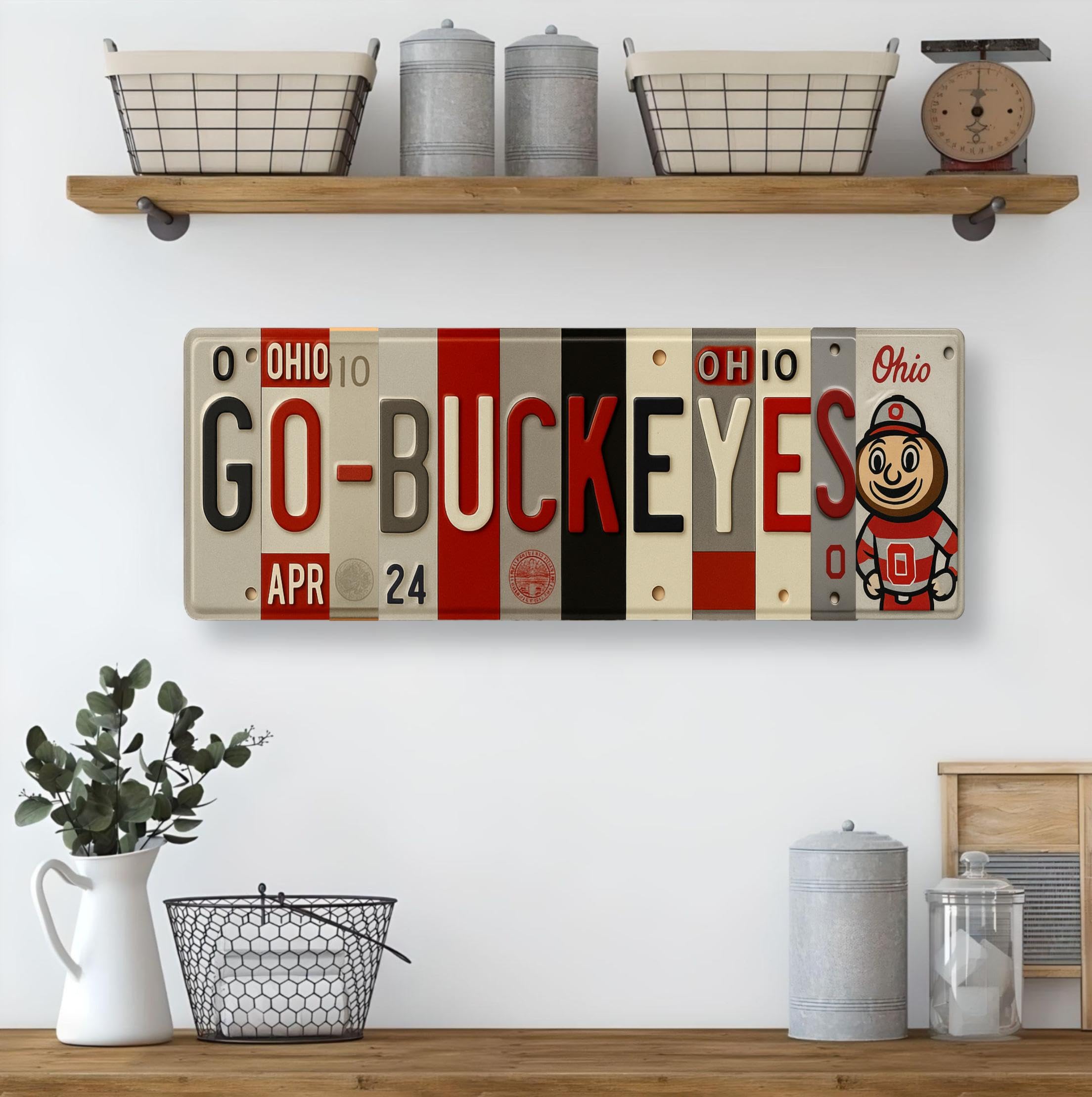 Aluminum wall sign with satin finish for indoor or sheltered outdoor use