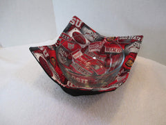 Buckeyes Soup Bowl Cozy reversible quilted design