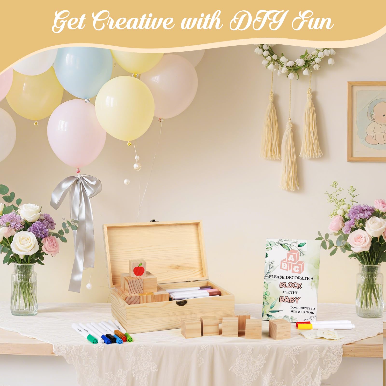 portable storage box to organize blocks markers and stencils