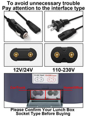 Car charging cable 31 inches for Buddew ABY Series lunch box
