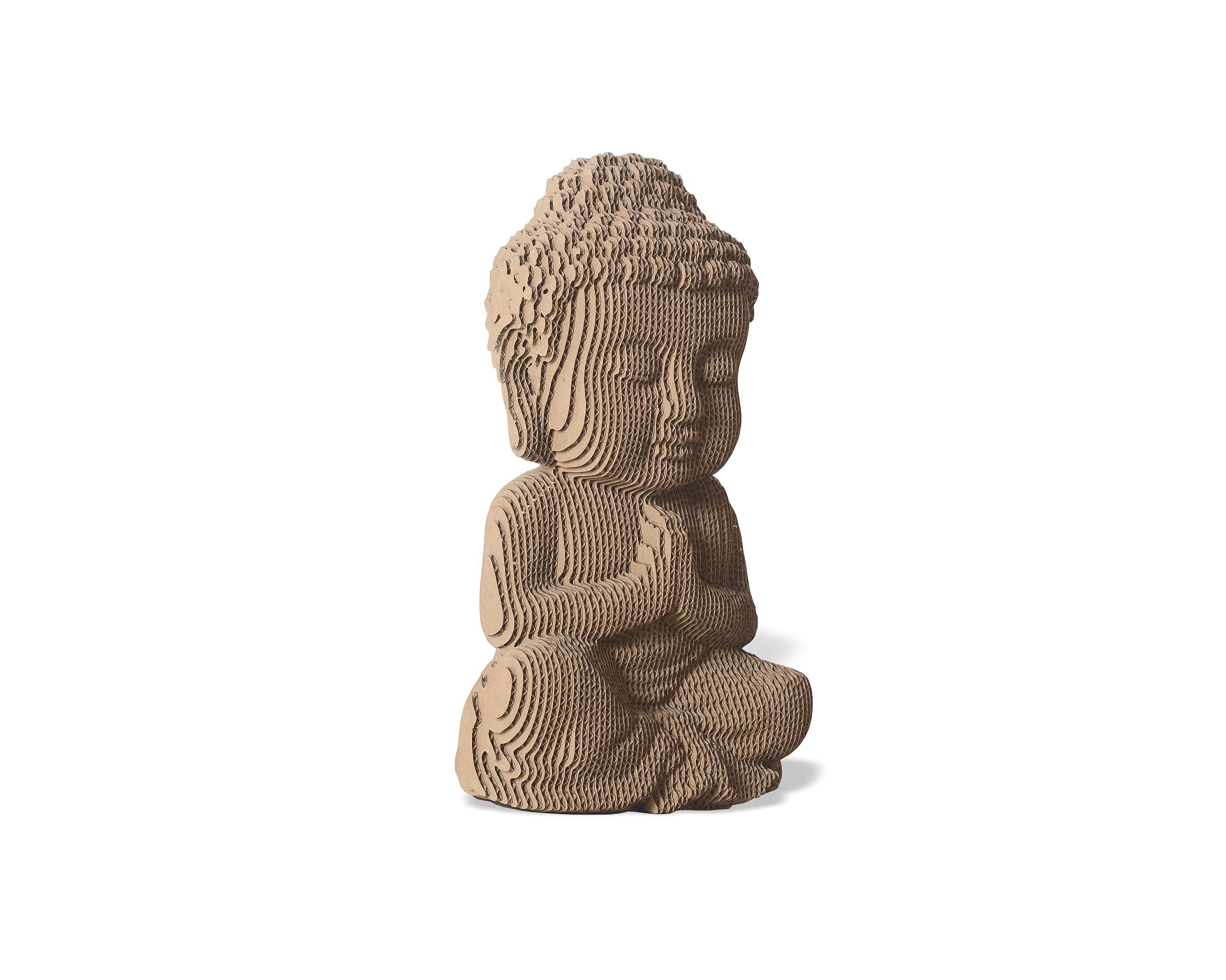 Parts layout for Buddha Statue Cardboard Sculpture kit