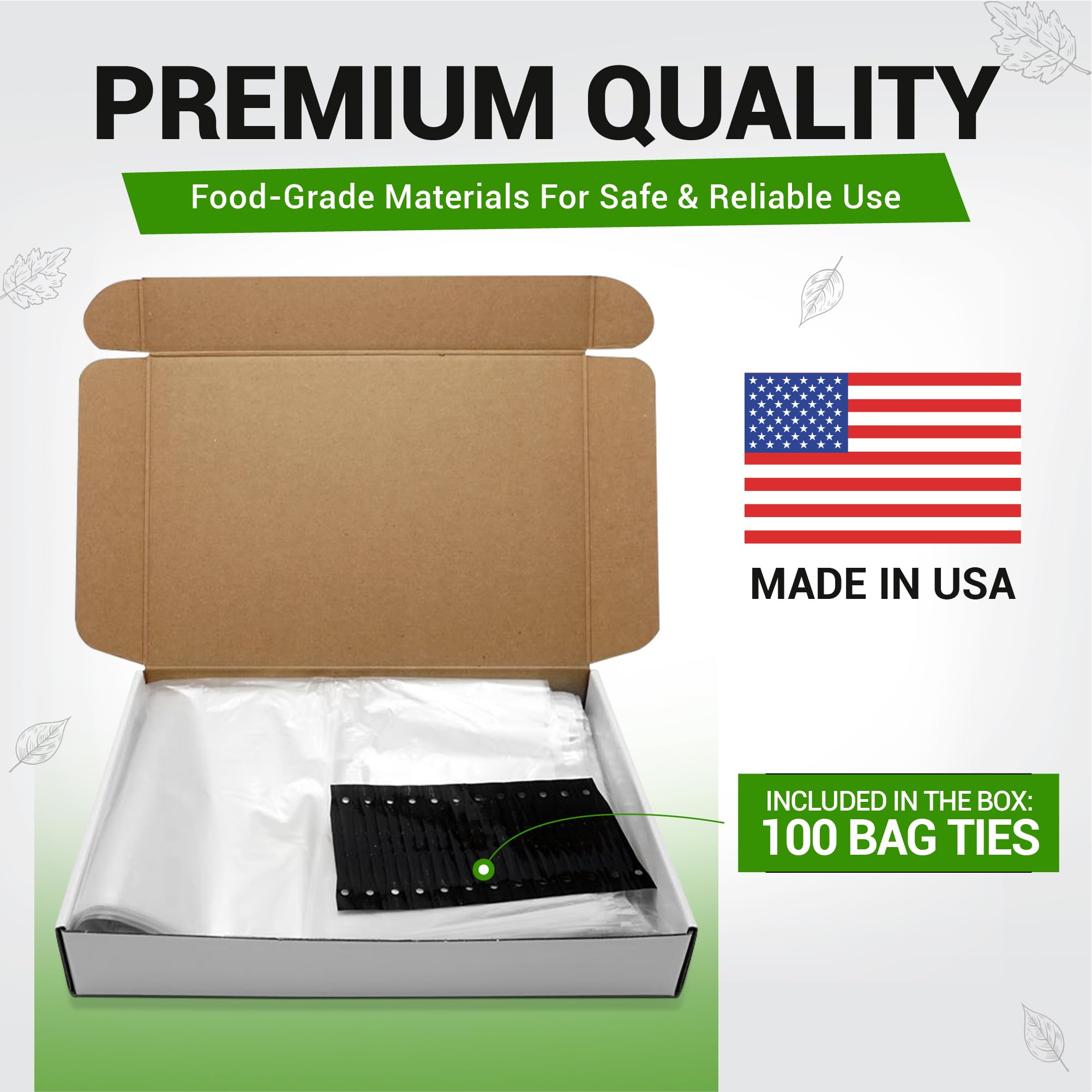 100-pack heavy-duty oven bags for roasting poultry