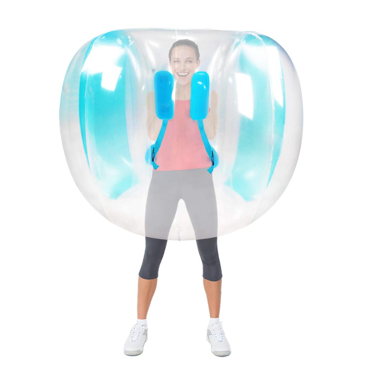 Inflatable bumper balls set for parties and travel