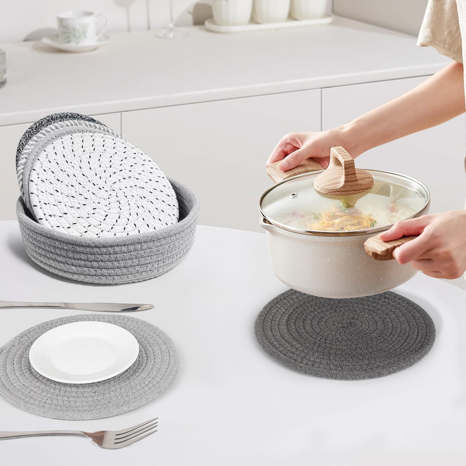 Trivet set protecting countertops BUEDM 8 inch