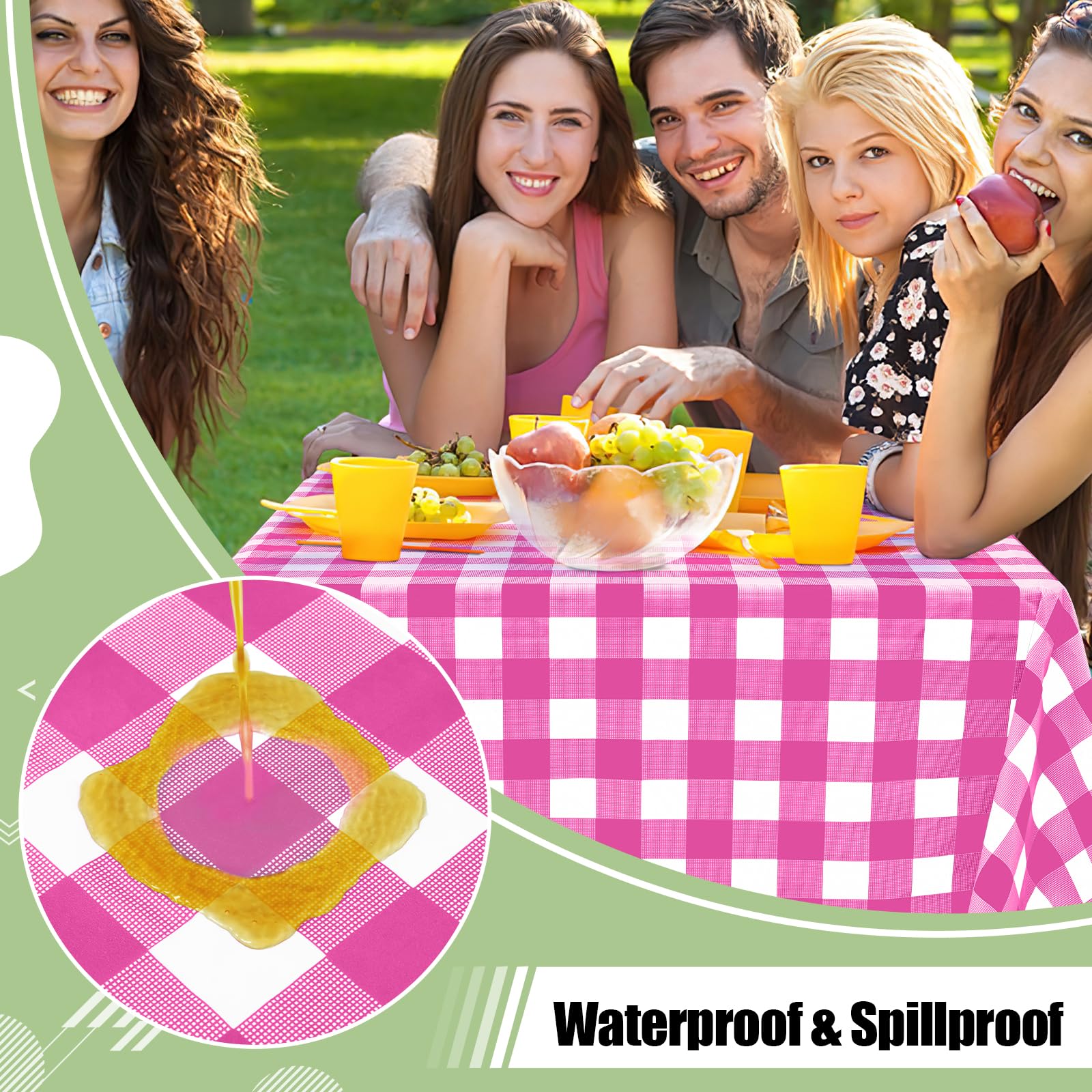waterproof PEVA disposable tablecloth misaya 54x108 rectangle