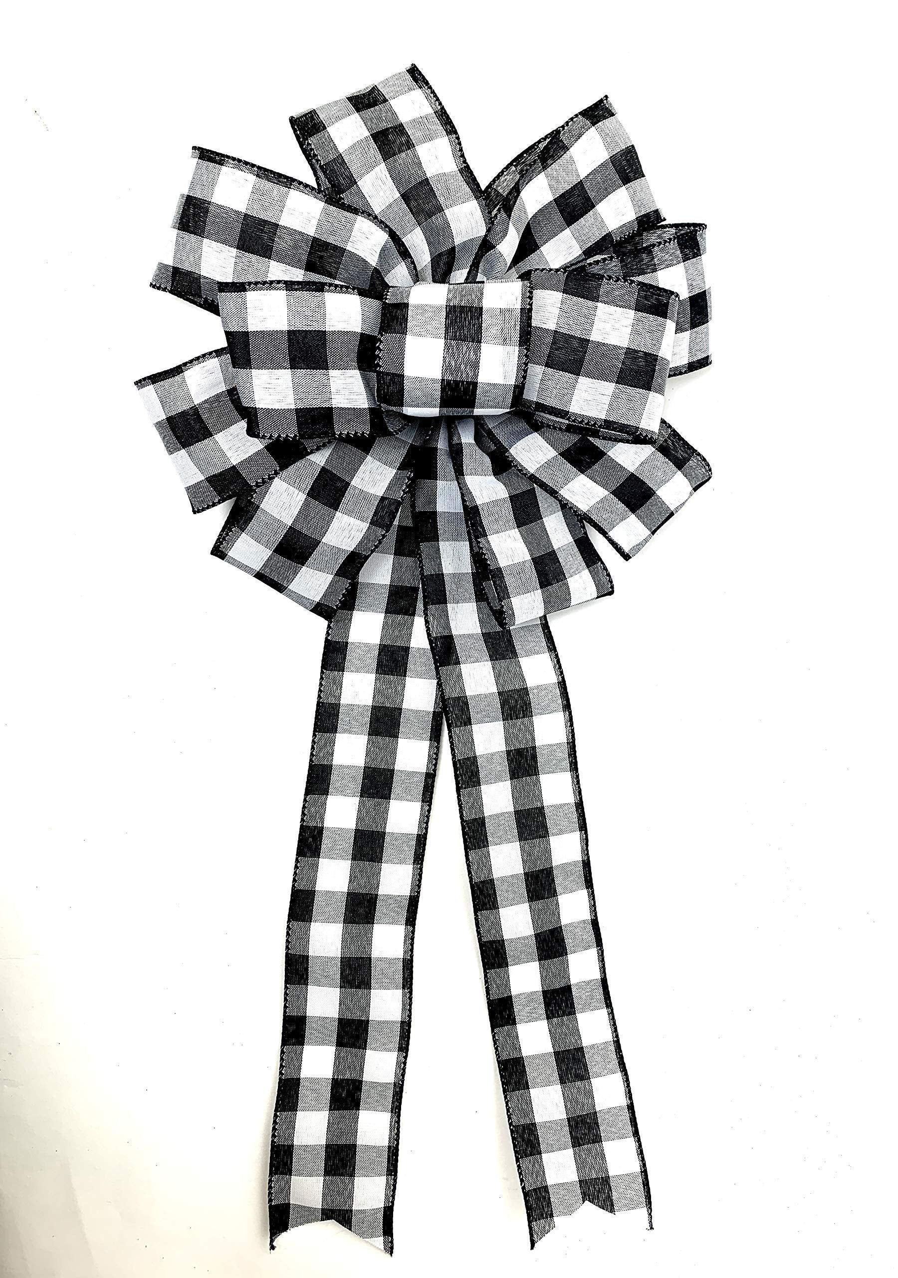 Buffalo checked swag embellishment for seasonal decor