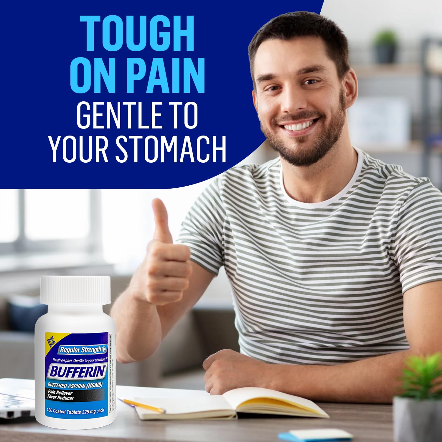 Bufferin buffering agents aspirin 325mg tablets product