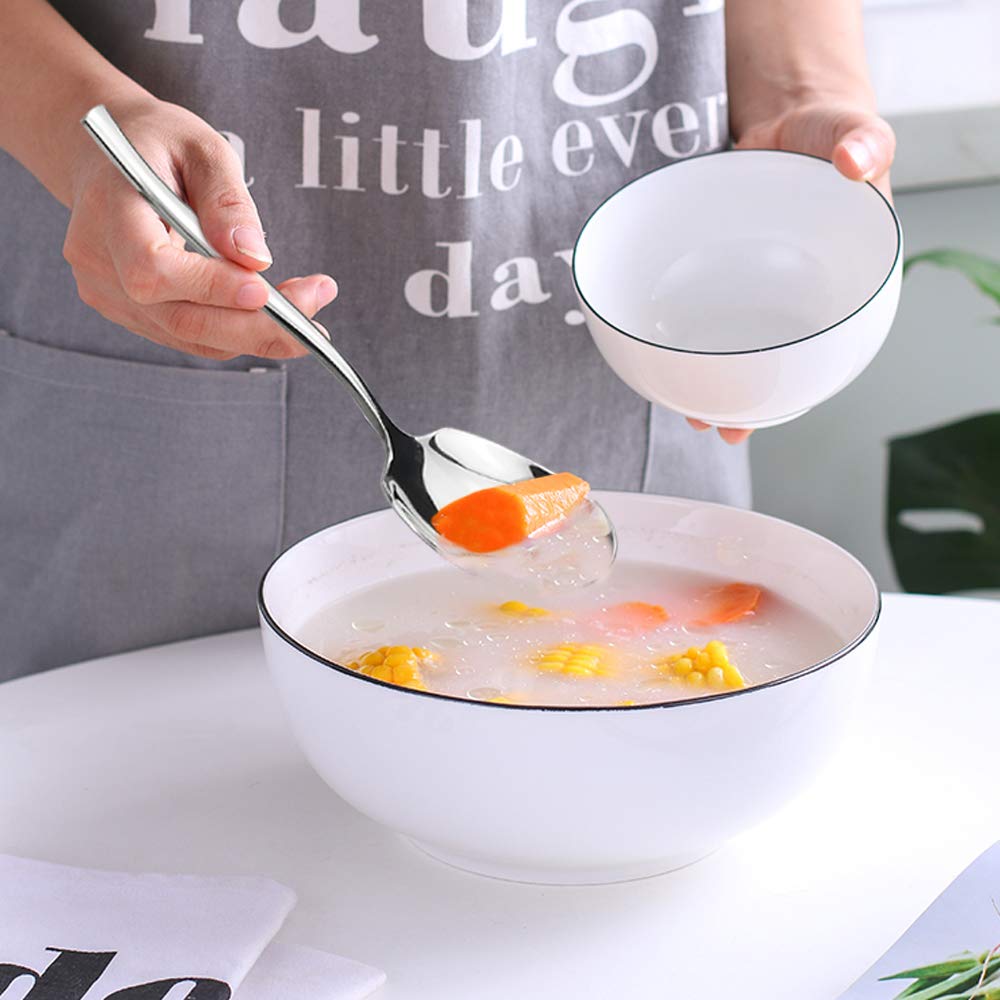 Stainless steel serving spoons ideal for buffets