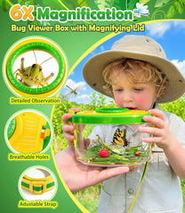 6X magnification bug viewer box for detailed viewing
