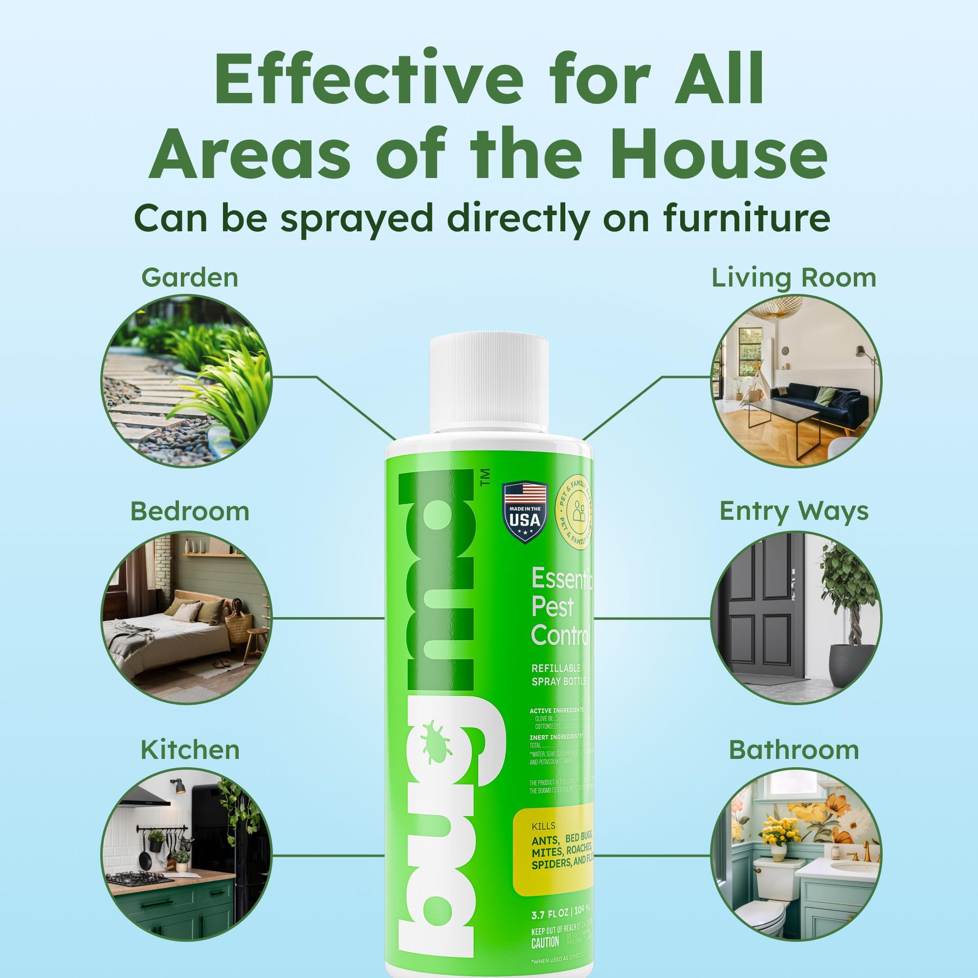 Outdoor pest spray suitable for gardens sheds and cabinets