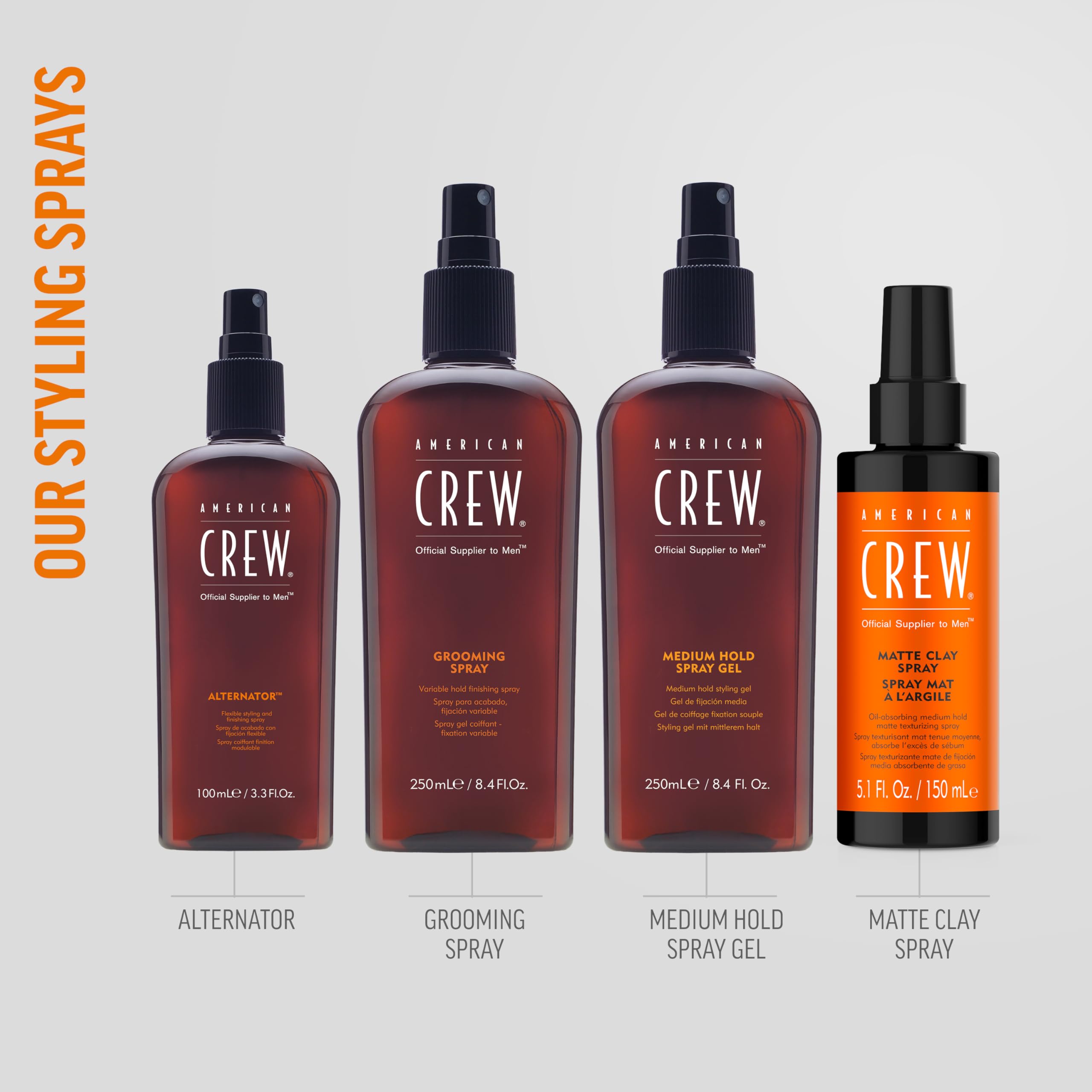 American Crew grooming spray used to shape hair