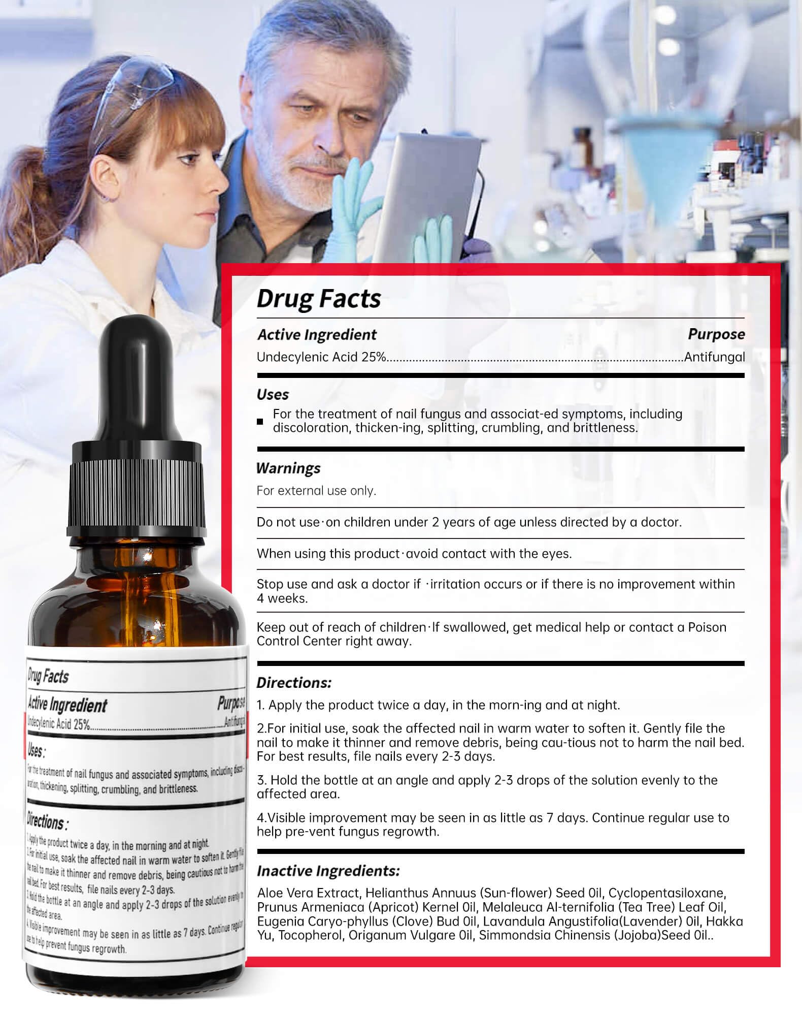 applying 2–3 drops to nail and surrounding area