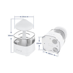 Humidifier showing built-in speaker and control panel