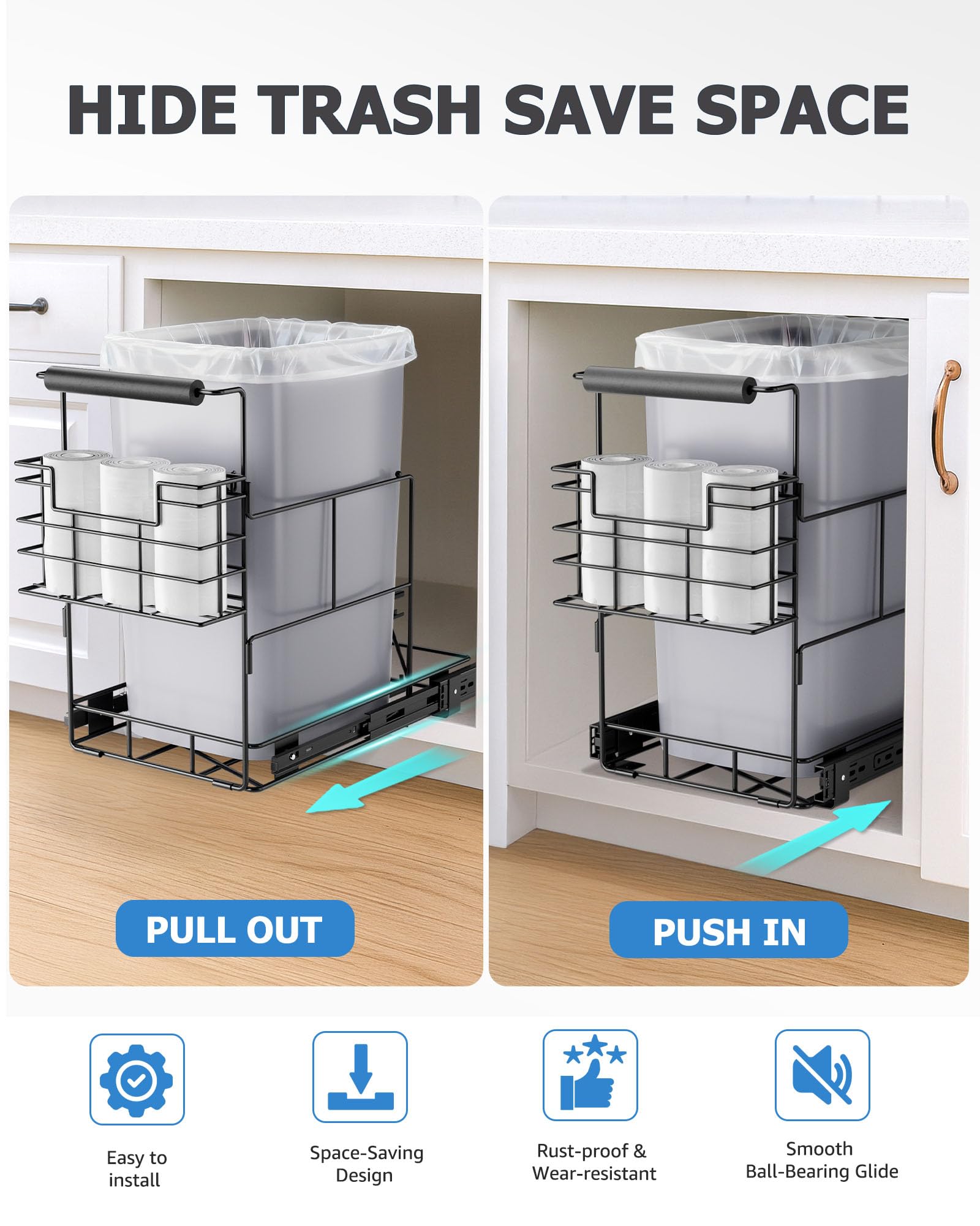 Weight capacity up to 125 lbs for the kit