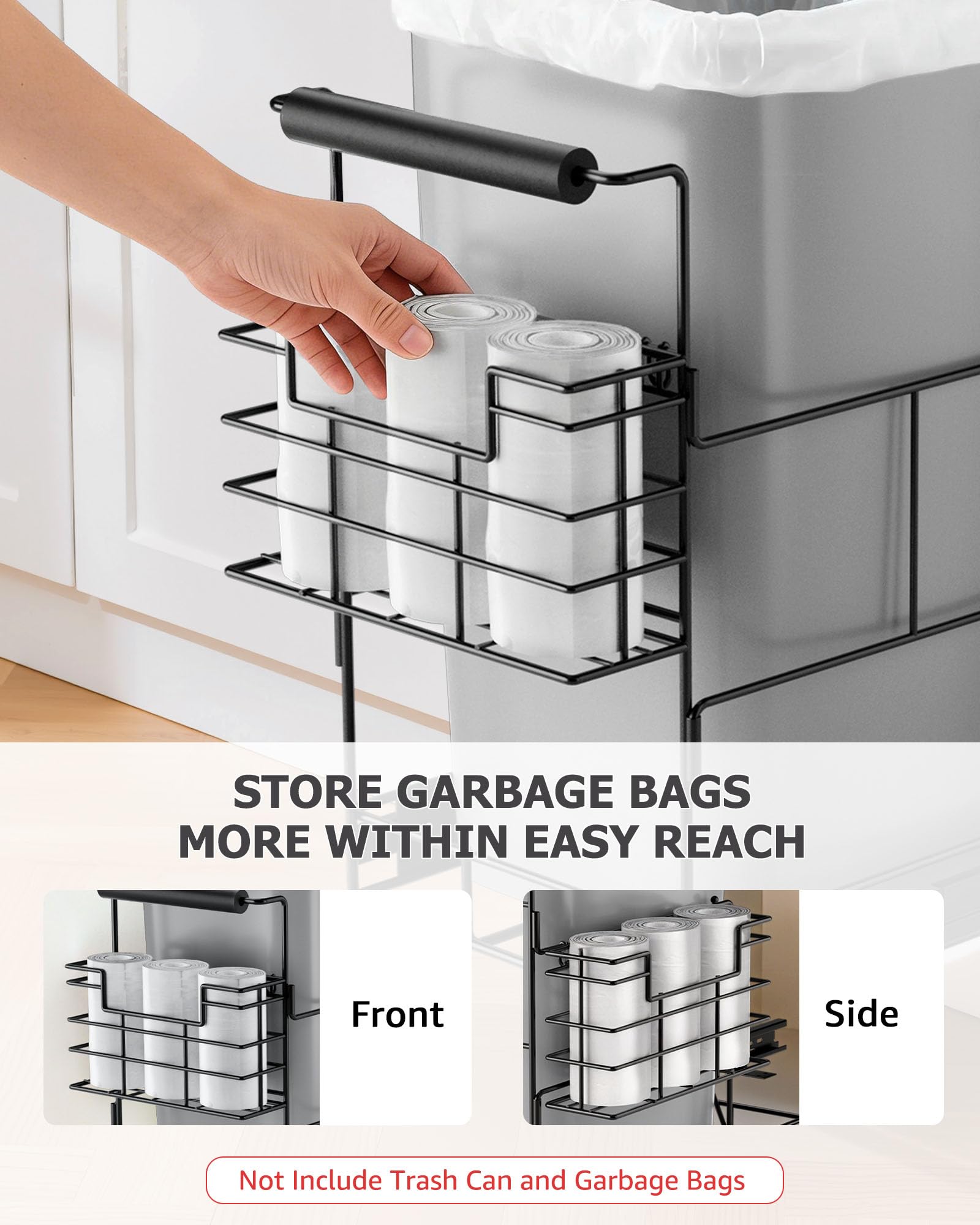 7.5-10 gallon under-sink trash can kit