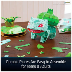 Easy to assemble Bulbasaur 3D puzzle with simple instructions no tools needed