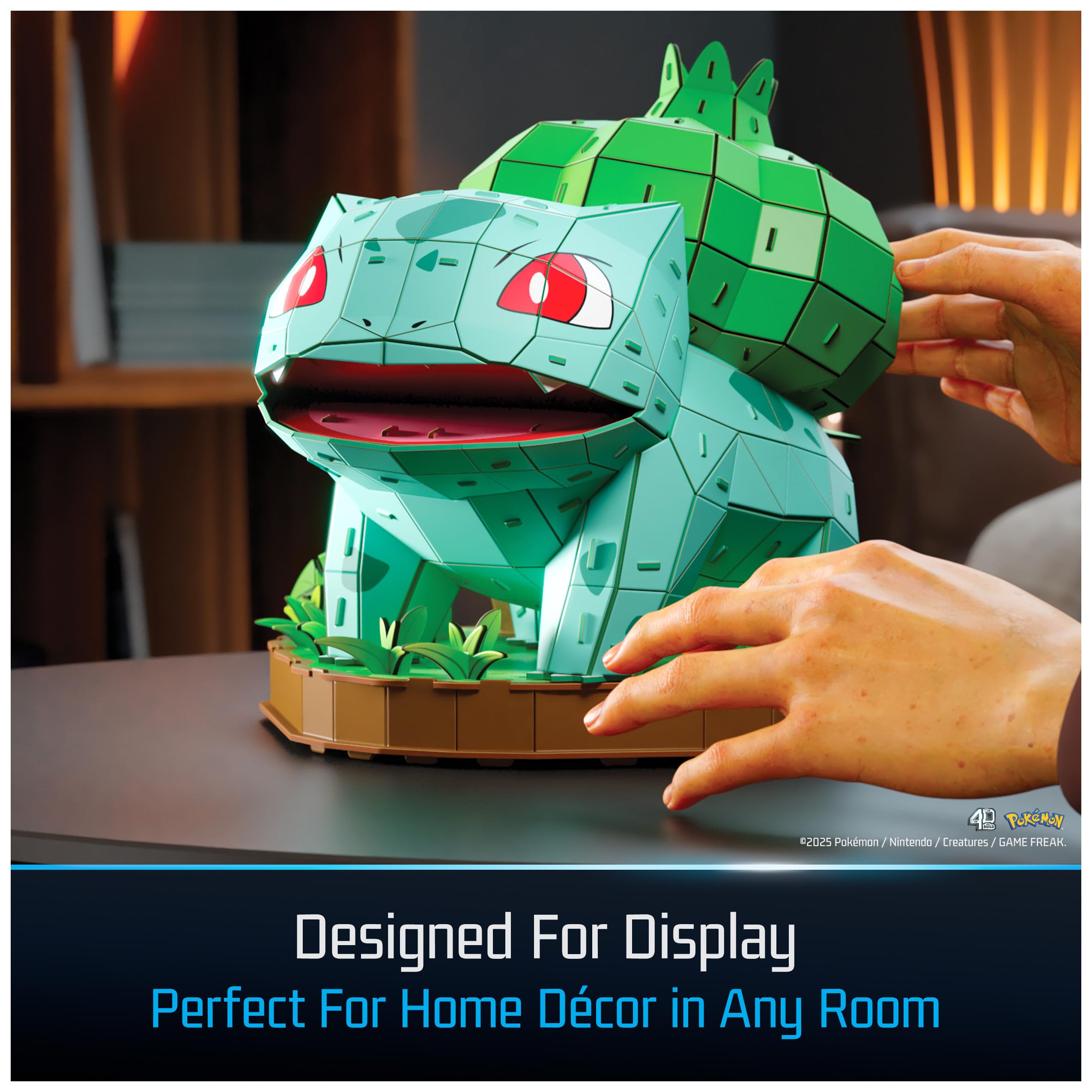 Display ready Bulbasaur Pokémon display model from 4D Build