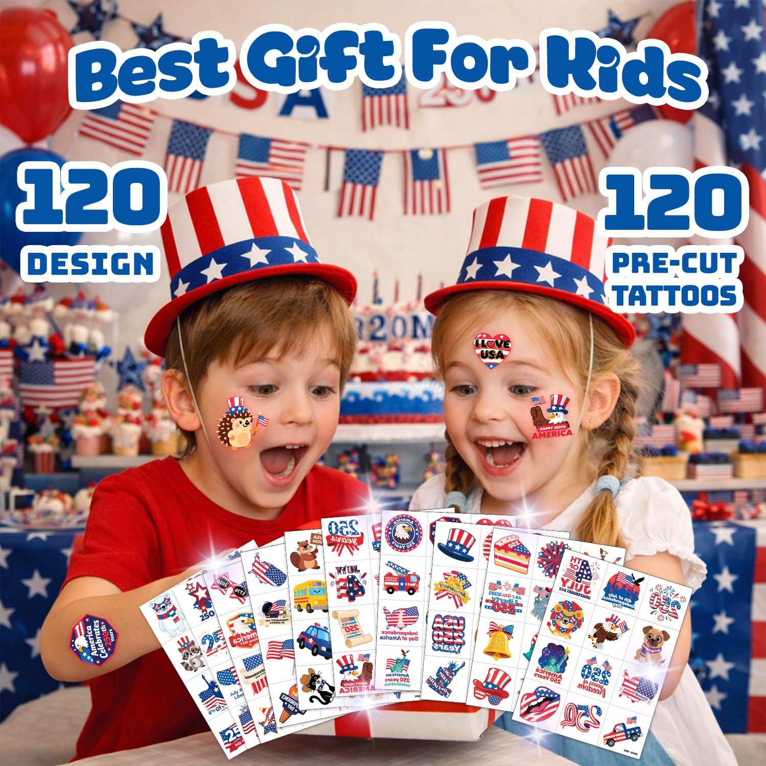 Skin-safe waterproof tattoos for kids and adults