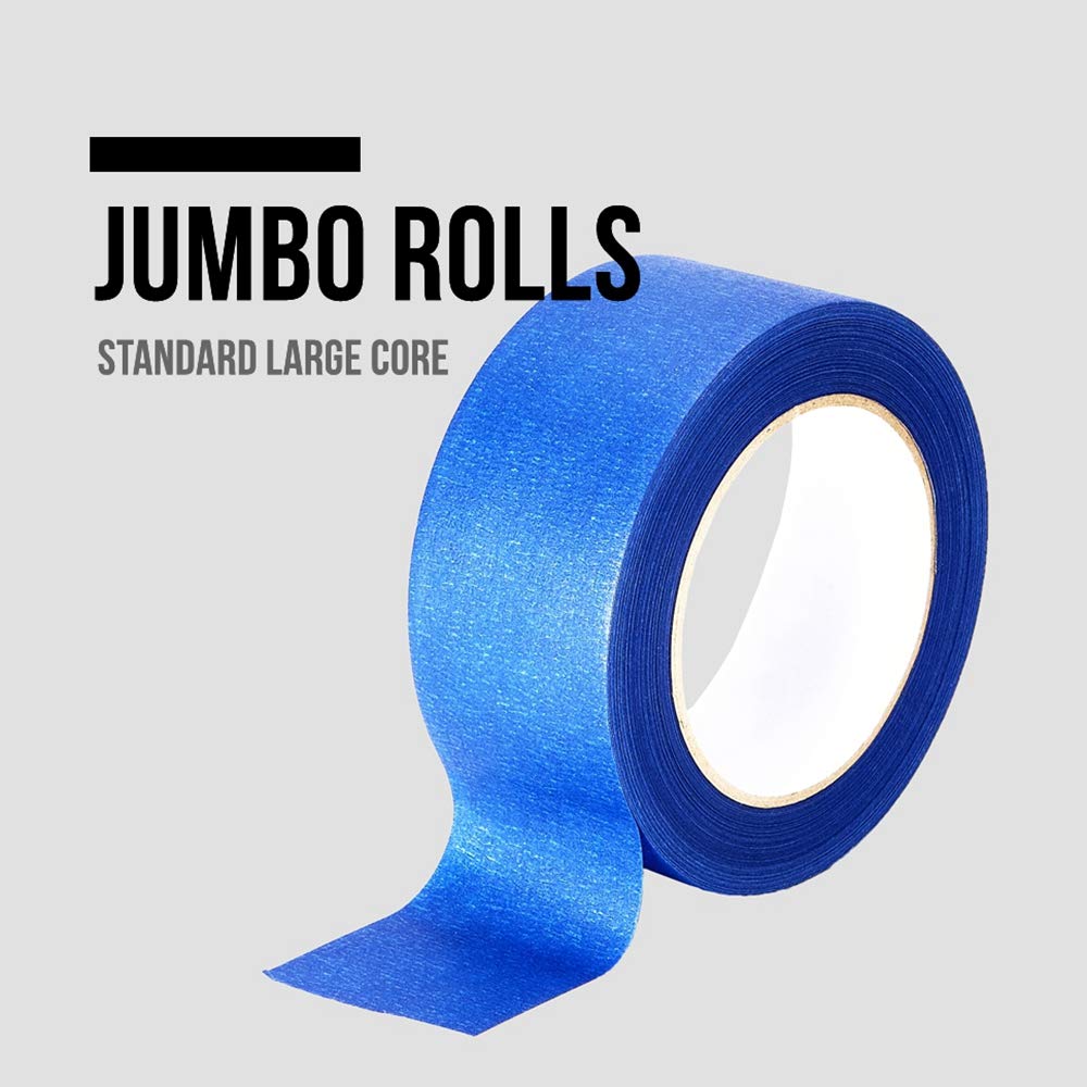 Four rolls totaling 220 yards of blue painters tape