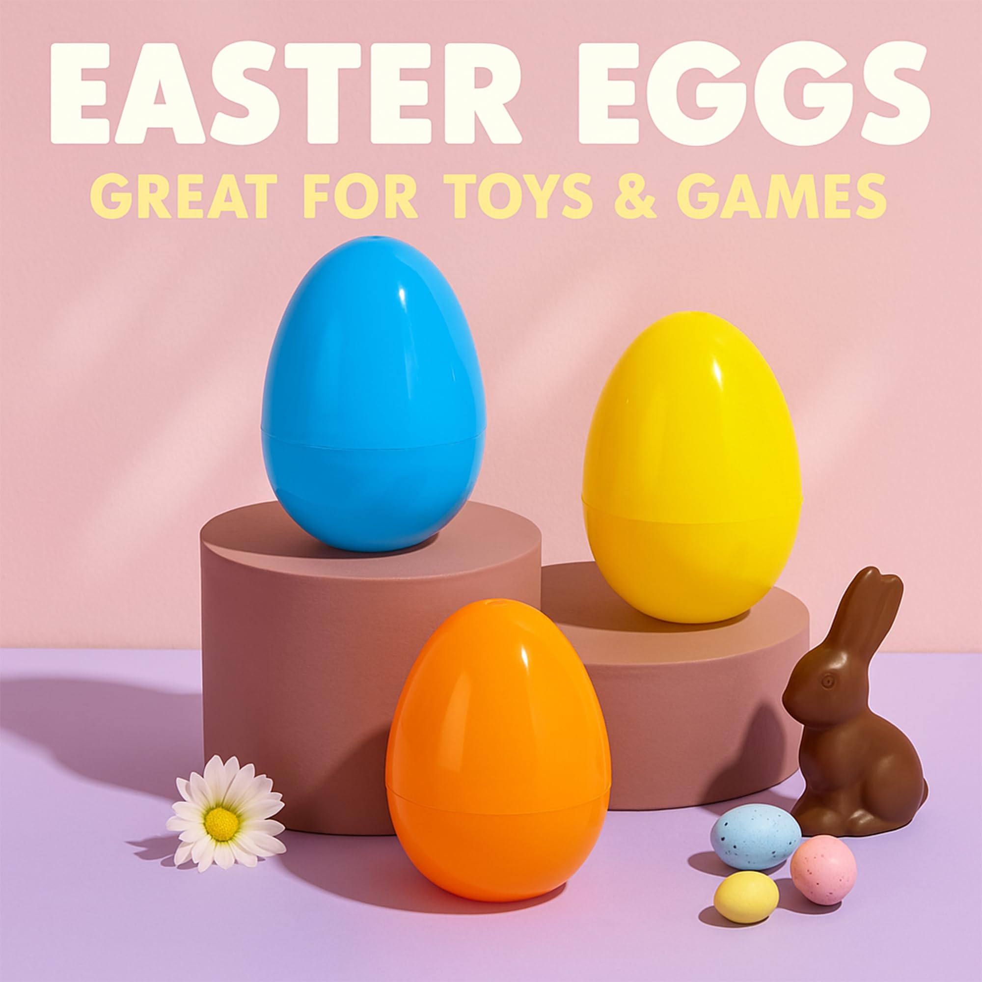 Durable non-toxic plastic easter eggs