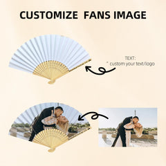 Bulk wedding hand fans for 1-200 pieces