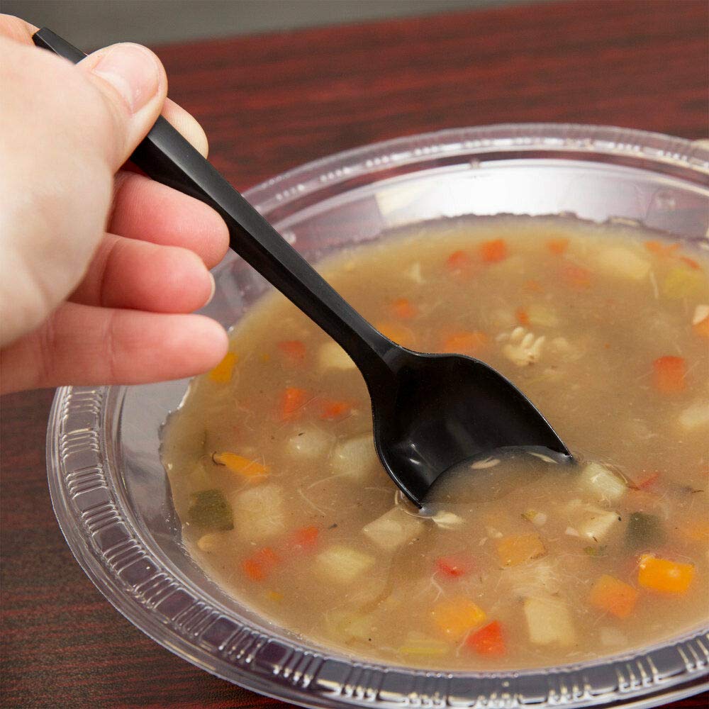Bulk plastic utensil set designed for quick service