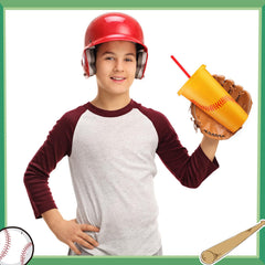 PP plastic reusable softball drinkware with 24 oz capacity