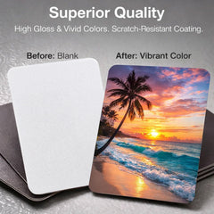 Sublimation coating pre applied to magnetic base magnet