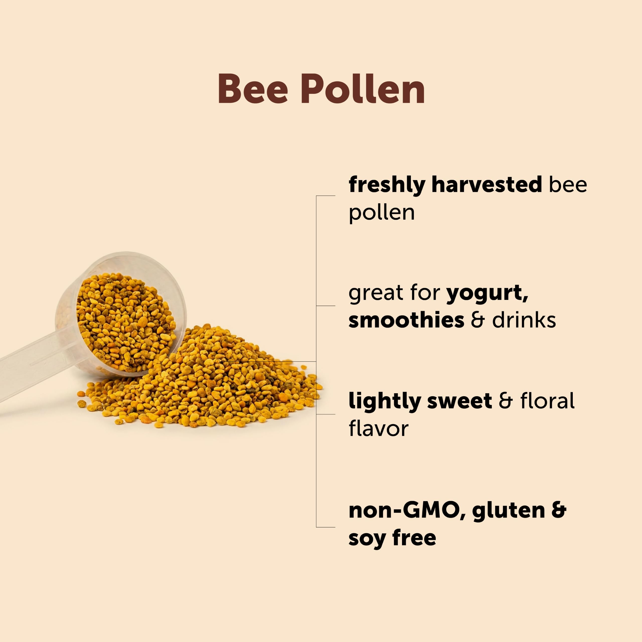 Non GMO granulated bee pollen supplement Micro Ingredients
