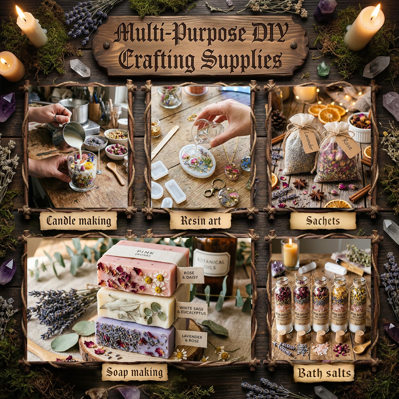 bulk witchcraft collection with multiple herbs